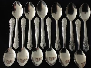 LOT 60 Sugar Spoons Spoon Stainless Steel Tiny Small 1/2 Doz 4 inch Restaurant  - Picture 1 of 5