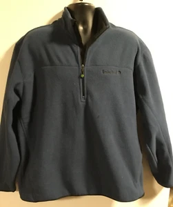 Timberland Men's XL Navy Fleece 1/4 Zip Pullover Jacket - Picture 1 of 5