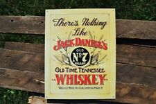 Jack Daniels Tin Metal Sign - No. 7 - Old Time Tennessee Whiskey - Nothing Like