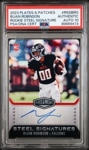 PSA/DNA 10 2023 PLATES & PATCHES BIJAN ROBINSON RC STEEL SIGNATURE AUTO /300 - Picture 1 of 2