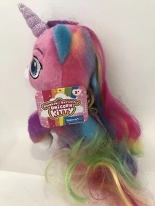 Nickelodeon Rainbow Butterfly Unicorn Kitty Unicorn Felicity 9” Plush New - Picture 1 of 4
