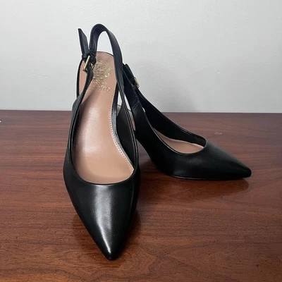 Vince Camuto Hamden Shoes Women’s Size 8.5 Black Slingback Pump Shoe - Image 1 of 4