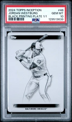Placa de impressão 2024 Topps Inception Jordan Westburg novato 1/1 PSA 10 gema - Imagem 1 de 2