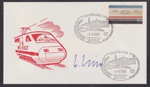 Herbert Heise, German Science & Technology pioneer, signed Hamburg Railway cover - Picture 1 of 1