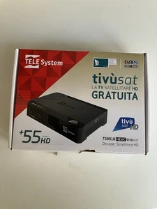 TELESYSTEM TS9018 HEVC DECODER HD SATELLITARE TIVÙSAT CON SCHEDA INCLUSA - Foto 1 di 3