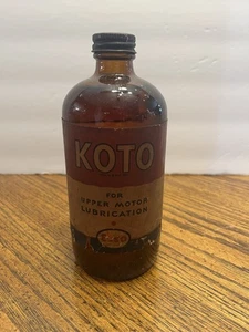 Vintage seltene ESSO KOTO obere Motor Schmieröl Dose - Bild 1 von 8