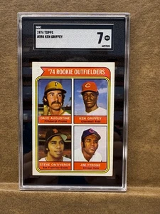 1974 Topps #598 Ken Griffey RC SGC 7 - Foto 1 di 2