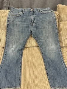 American Eagle Denim blaue Herrenjeans Etikett Größe 36 x 32, tatsächliche Länge 31 Zoll Bootcut - Bild 1 von 9