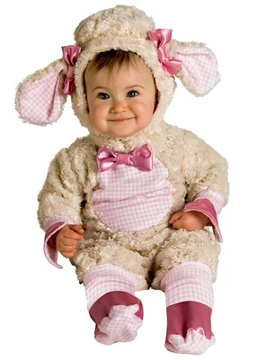 Baby Girls' Lamb Costume, Lucky Little Lamb Outfit, Animal Baby Dress - Image 1 of 2