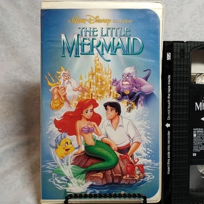 Disney The Little Mermaid VHS, 1989 Banned Cover, Rare - Image 1 of 4