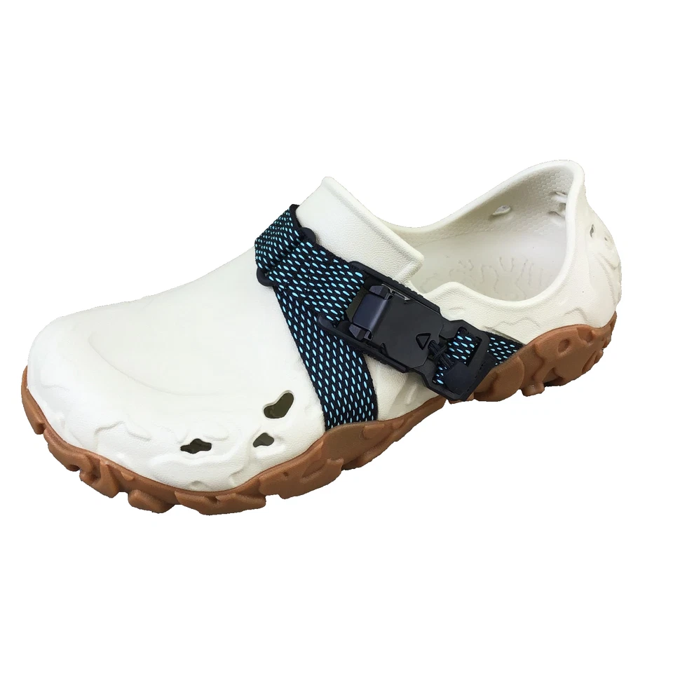 Nuevo con etiquetas Zueco Crocs Hombre Todo Terreno Atlas m9 w11 Ajustable MTN Marfil Blanco Marrón Foto 1 de 4