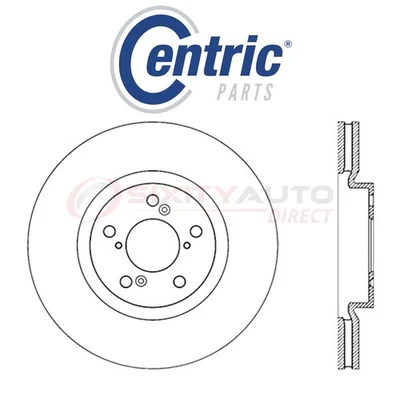 Centric C-TEK Disc Brake Rotor for 2009-2015 Honda Pilot 3.5L V6 - Kit Set ug Foto 1 de 4