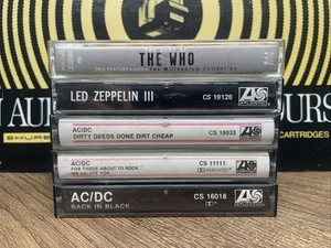 Classic Rock Cassette Lot AC/DC The Who Led Zeppelin - Picture 1 of 11