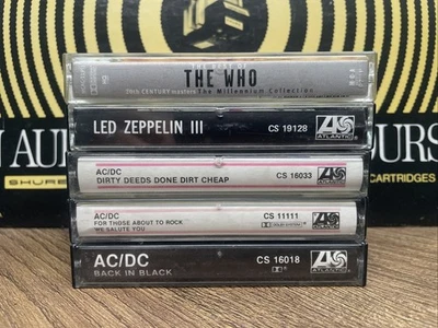 Classic Rock Cassette Lot AC/DC The Who Led Zeppelin - Image 1 of 4