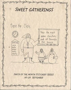 Sweet Gatherings Santa of the Month Stitchery Series 147-09 September - Picture 1 of 1