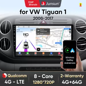 Für VW Tiguan 5N 2011-2016 6+128G Android 13 Autoradio CarPlay DAB+ GPS Navi 4G - Bild 1 von 14