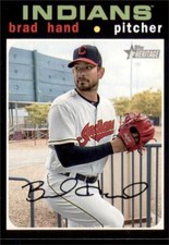 2020 Topps Heritage Base #101 Brad Hand - Cleveland Indians