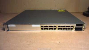 Cisco WS-C3750E-24TD-S V01 - 24-Port Gigabit L3 Switch INCL 1x C3K-PWR-265WAC - Afbeelding 1 van 4
