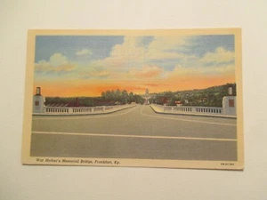 Frankfort Kentucky Postcard War Mothers Memorial Bridge KY - Picture 1 of 2