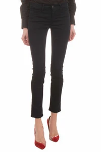 $450 J BRAND Trilogy Women's NWT Sz 24 Blue Skinny Cotton Stretch Cropped Pants - Picture 1 of 12