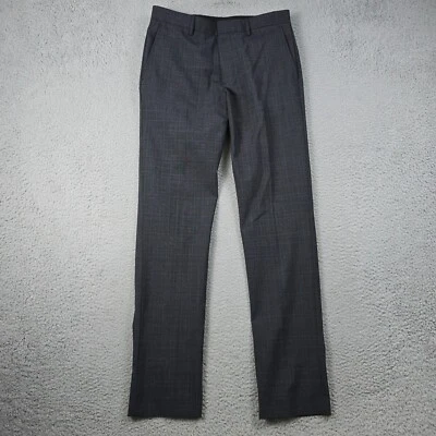 J. Crew Thompson Dress Pants Mens 29x32 Tapered Black  Wool Plaid Stretch NWT - Image 1 of 4