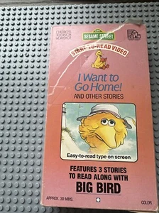 Sesame Street I Want To Go Home VHS Tape 1992 Start to Read Video Big Bird Film - Picture 1 of 9