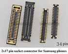 5 Pack 2x17 Pin 34 Pin LCD Socket Connector on Board on FLEX for Samsung Phones