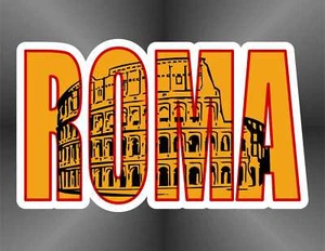 adesivo bandiera Italia Roma flag sticker decal autocollant aufkleber pegatina - Imagen 1 de 1