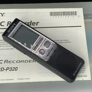 Sony ICD-P320 Grabadora IC de Voz Digital Portátil Manual Editor de Voz CD - Imagen 1 de 8