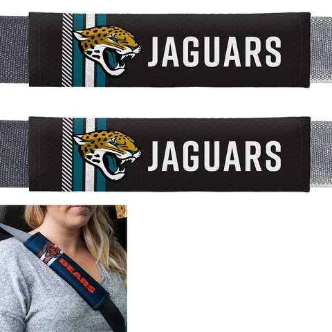 New NFL Jacksonville Jaguars Car Truck Suv Van Rally Seat Belt Pads Covers Set Cover