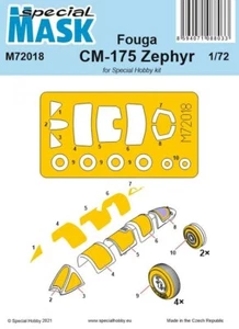 Máscara Fouga CM-175 Zephyr 1/72 M72018 MASCARILLA ESPECIAL Hobby especial - Imagen 1 de 1