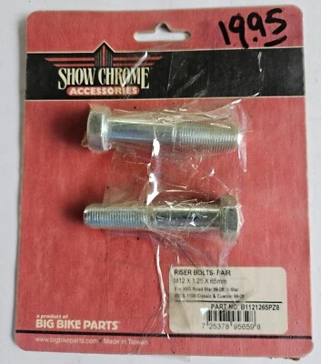 Par de parafusos riser Big Bike Parts M12x1.25x65mm para Yamaha  - Imagem 1 de 4