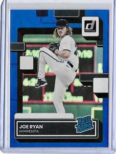 2022 Donruss Holo Blue RC Joe Ryan #54 Minnesota Twins - Picture 1 of 2