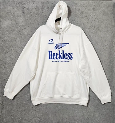 Young & Reckless Hoodie XXL Blue White Los Angeles Athletic Department New - Image 1 of 4