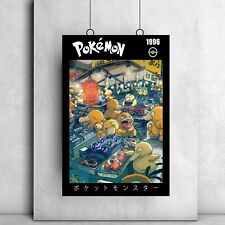 Psyducks At The Market Pokémon affiche d'art toile art mural décoration intérieure
