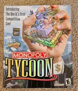 Brand New Sealed Monopoly Tycoon Windows PC Big Box Computer Game 2001 Tycoon - Picture 1 of 2