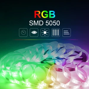 12V 4Pin 5M SMD 5050 RGB LED Strip Light Lights Tape DC 12V -Only LED Strips - Picture 1 of 17