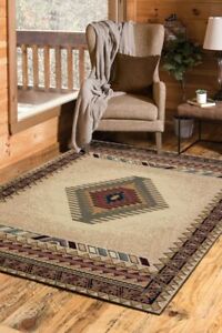Ivory Southwestern 5x8 area rug for the home New!
