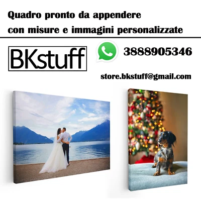 Quadro Personalizzato su Tela Canvas Telaio legno artigianale Alta risoluzione - Image 1 of 4