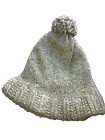 Vintage Tweed Pepper Wool Hat with Pom Pom & Ribbed Edge Unisex Adult