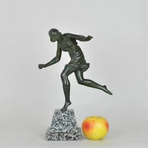 P Le Faguays,  Femme à La Balle, Bronze Signé, Art Déco, XXème Siècle - Imagen 1 de 12