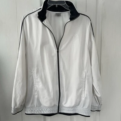 Chaqueta deportiva Rawlings para hombre M blanca con cremallera completa Foto 1 de 4