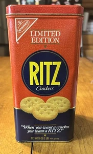 VINTAGE 1987 RITZ CRACKER LIMITED EDITION METALL SAMMLERDOSE GUTER ZUSTAND. - Bild 1 von 7