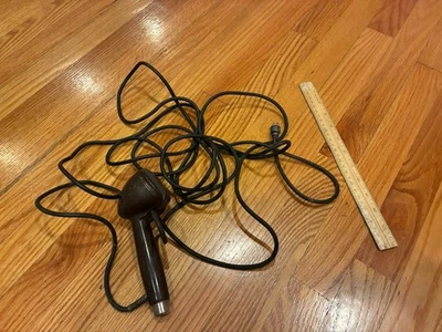 VINTAGE Astatic Brown Bullet Microphone with CORD - LOOK! BEAUTIFUL! - Image 1 of 4