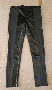 TRUE RELIGION Demi Super Skinny Faux Leather Legging *NWT* Dark Oasis Large - Picture 1 of 5