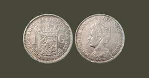 Países Bajos - 1 florín 1914 - Guillermina, plata - Imagen 1 de 3