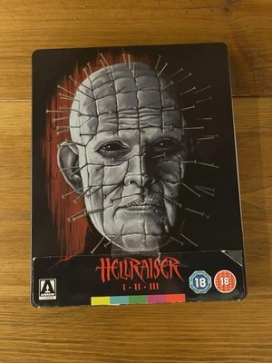 Hellraiser Trilogy (1-3) Arrow Reg B Blu Ray Steelbook Rare Horror - Image 1 of 4