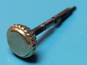 SB3-C19: Estate Vintage Pocket Watch Crown Diameter ~6mm - Crown & Stem ~18mm - Picture 1 of 2