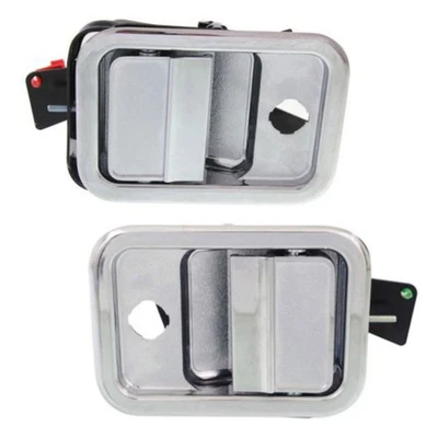 For Freightliner Columbia 2000-2011 Exterior Door Handle Pair | Front All Chrome Foto 1 de 4