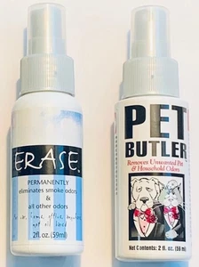ERASE & Pet Butler Odor Eliminator, & All other odor Yes it really works 2X2oz - Picture 1 of 6